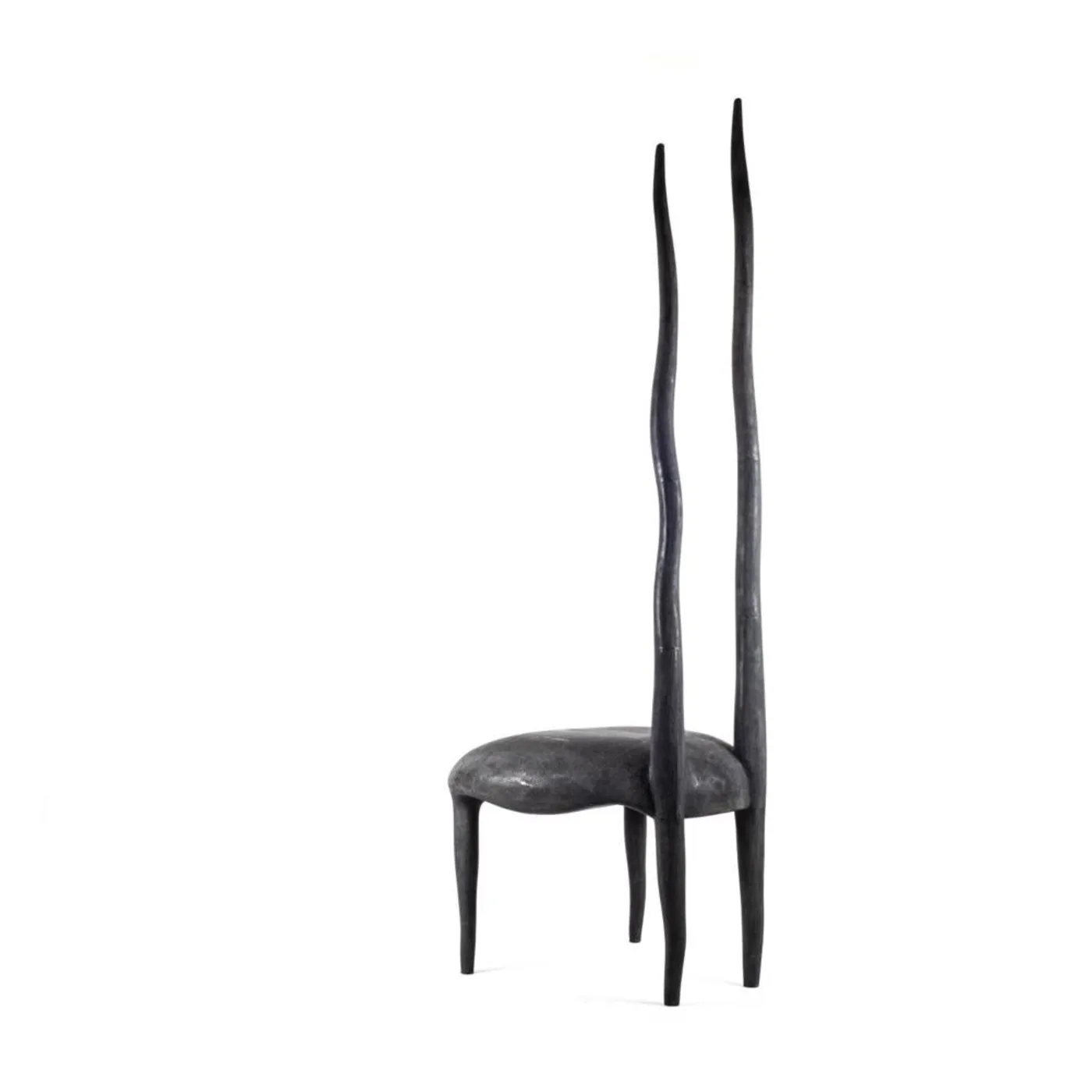 Sylvie Chair in Coal Black Shagreen