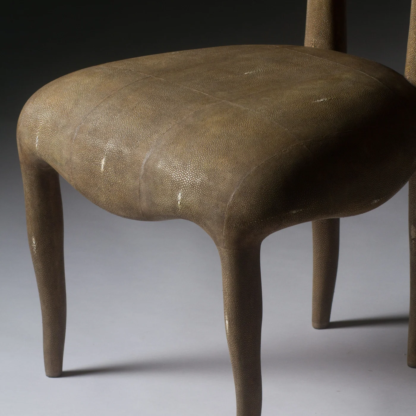 Sylvie Chair in Mink Shagreen