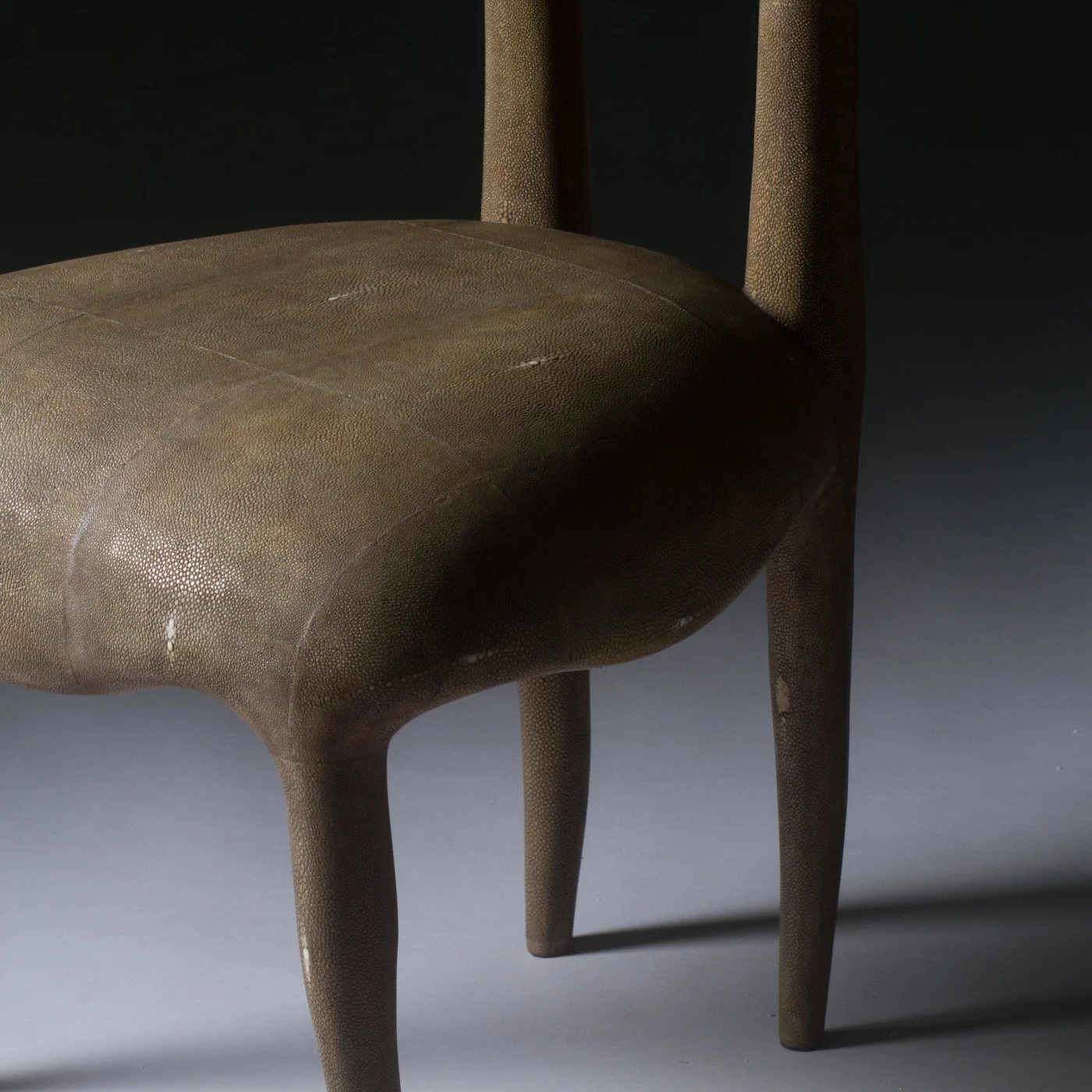 Sylvie Chair in Mink Shagreen