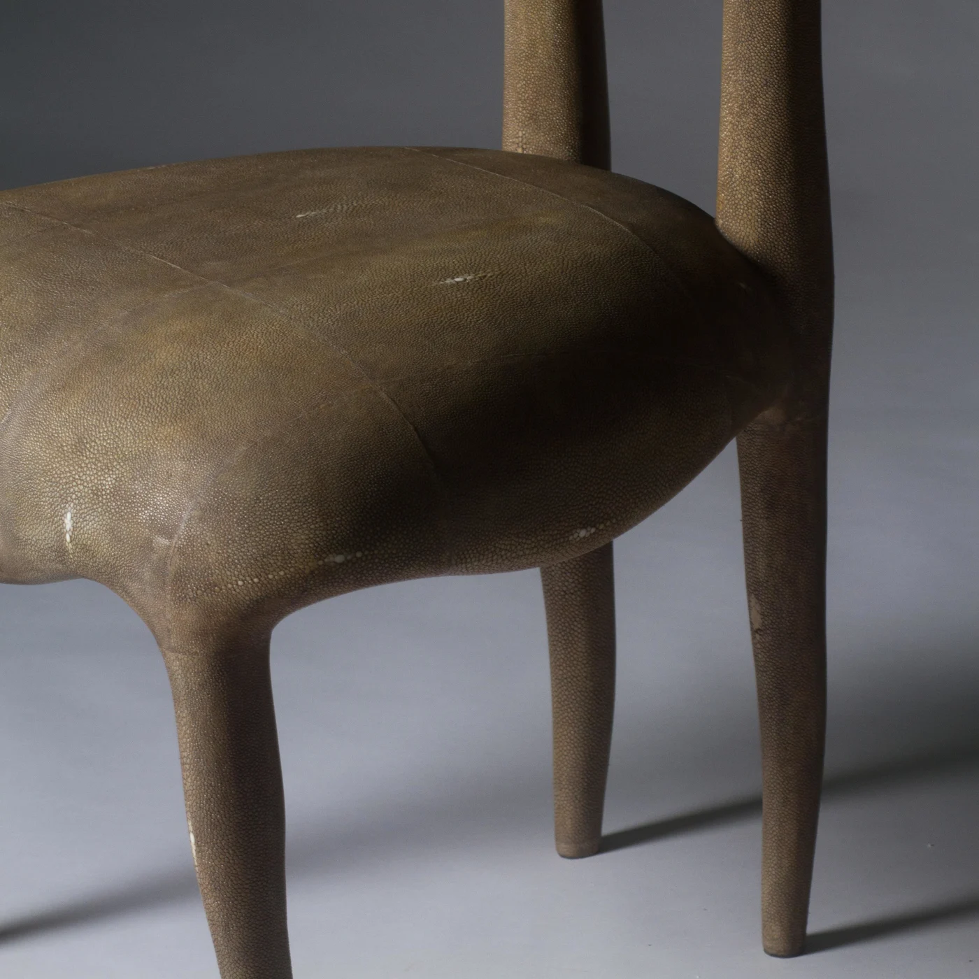 Sylvie Chair in Mink Shagreen