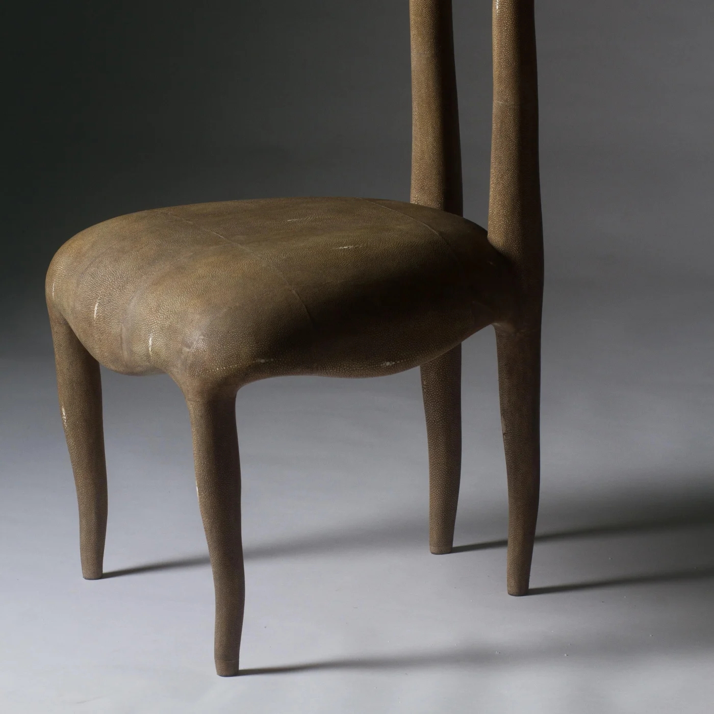 Sylvie Chair in Mink Shagreen