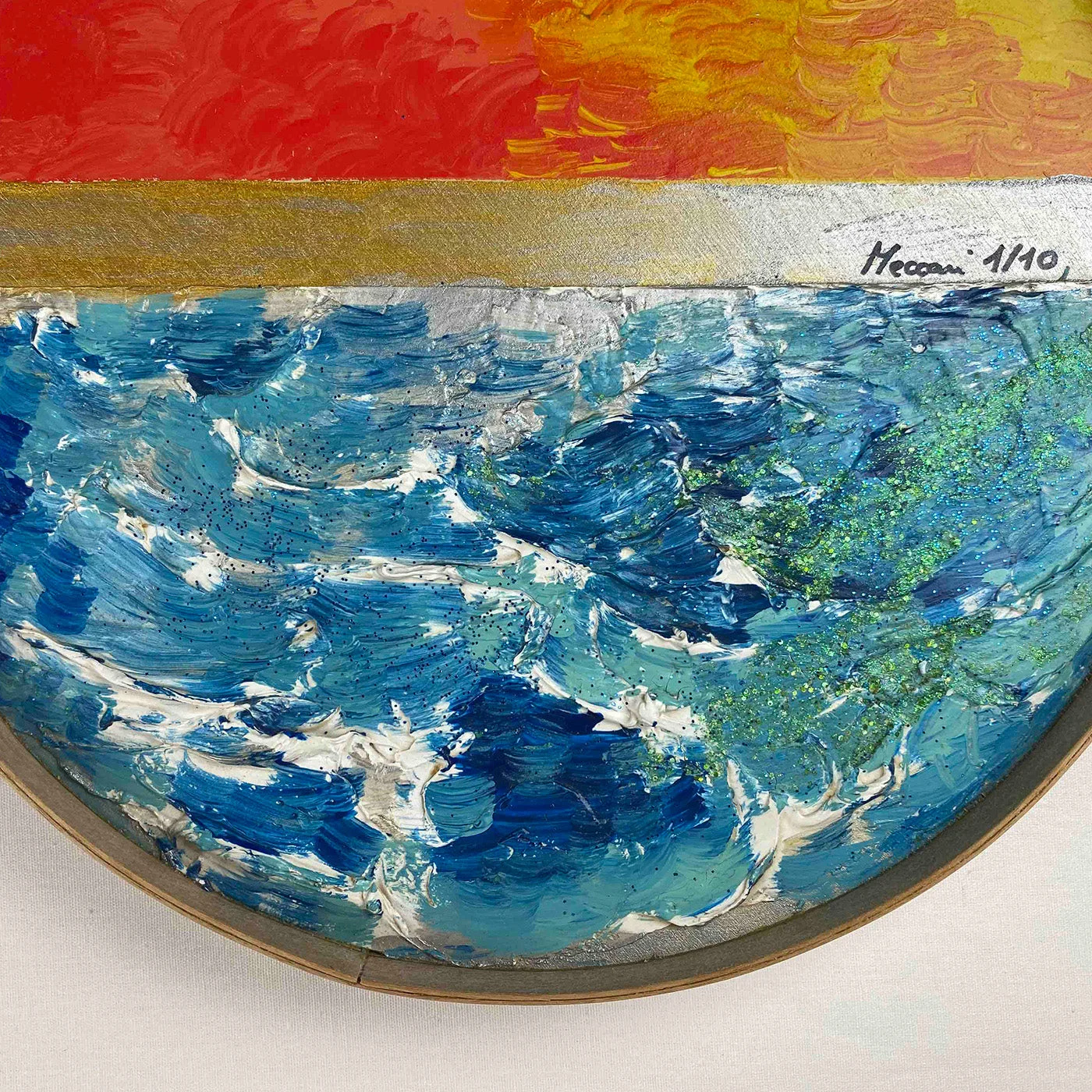 T2 Round Polychrome Tray by Meccani Studio