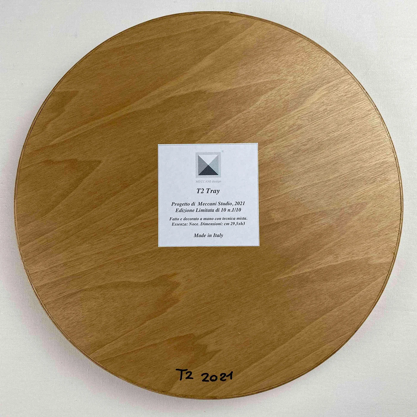 T2 Round Polychrome Tray by Meccani Studio