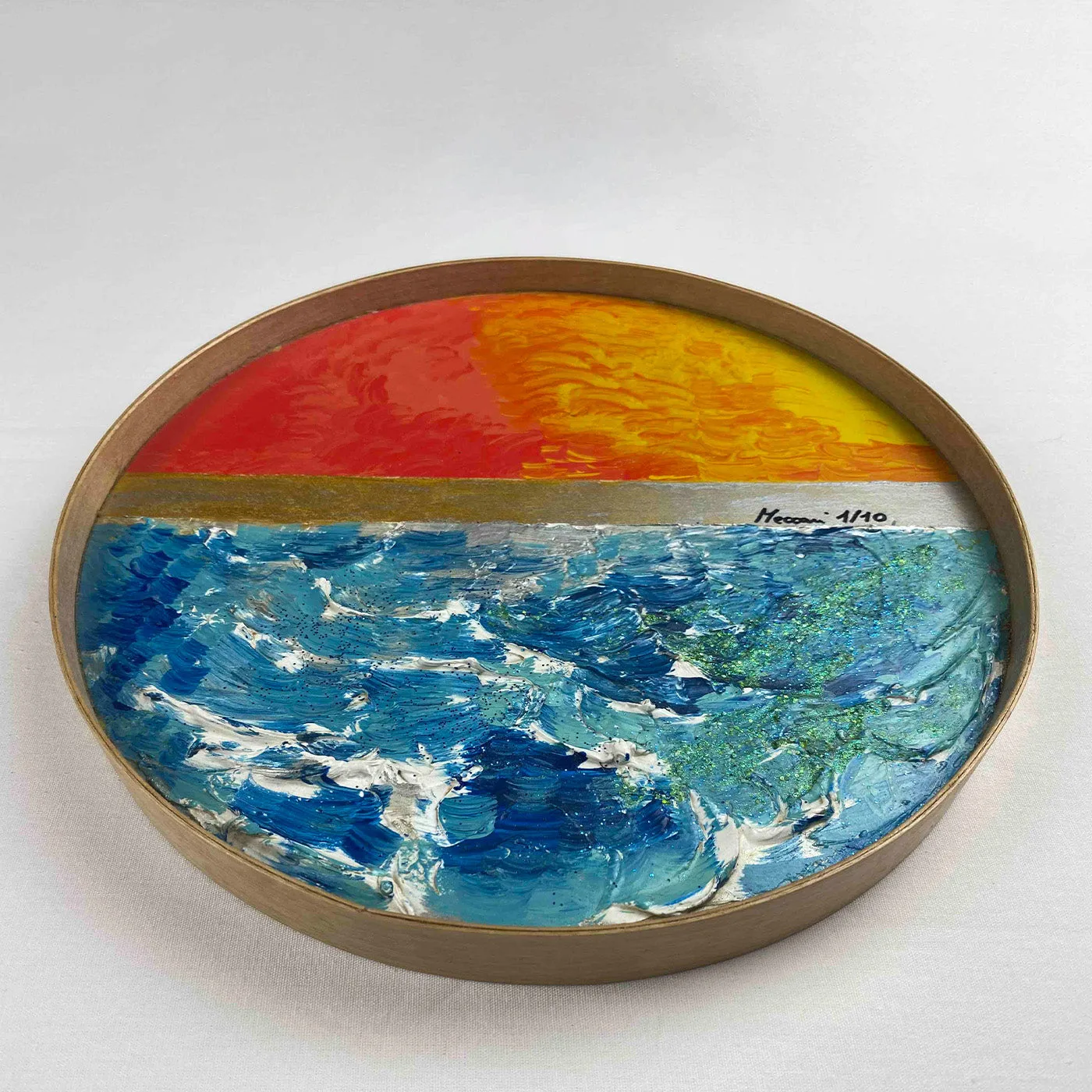 T2 Round Polychrome Tray by Meccani Studio