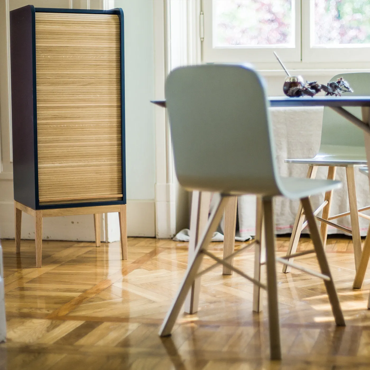 Tapparelle Durmast Oak Cabinet
