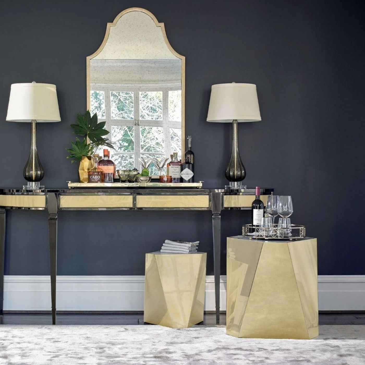 The Contempo Small Side Table Gold