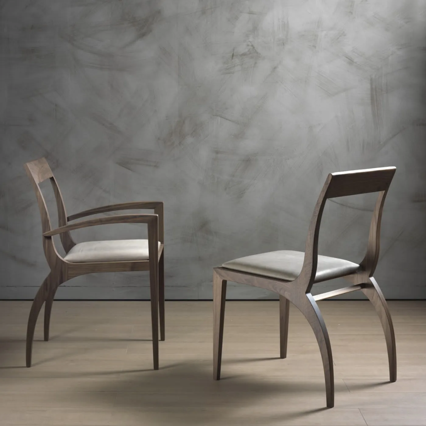 Thelma Grey Chair By Fabio Rebosio