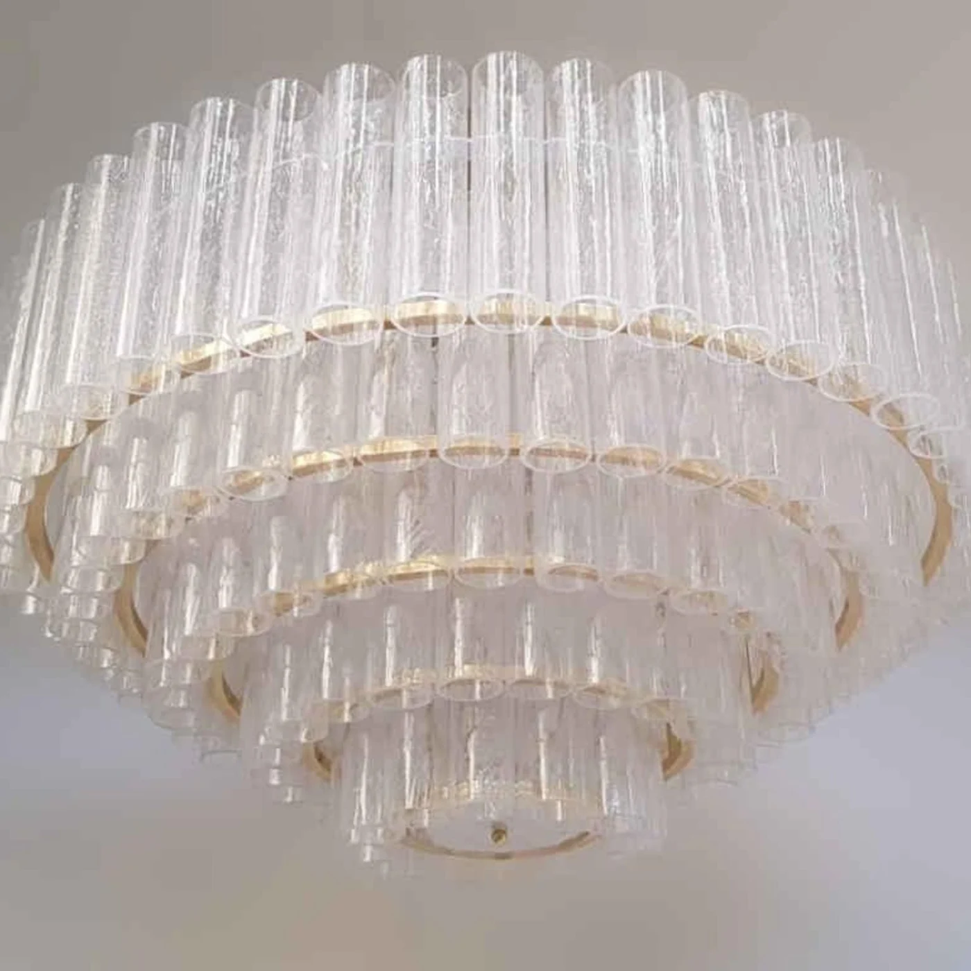 Tiered Pulegoso Murano Chandelier