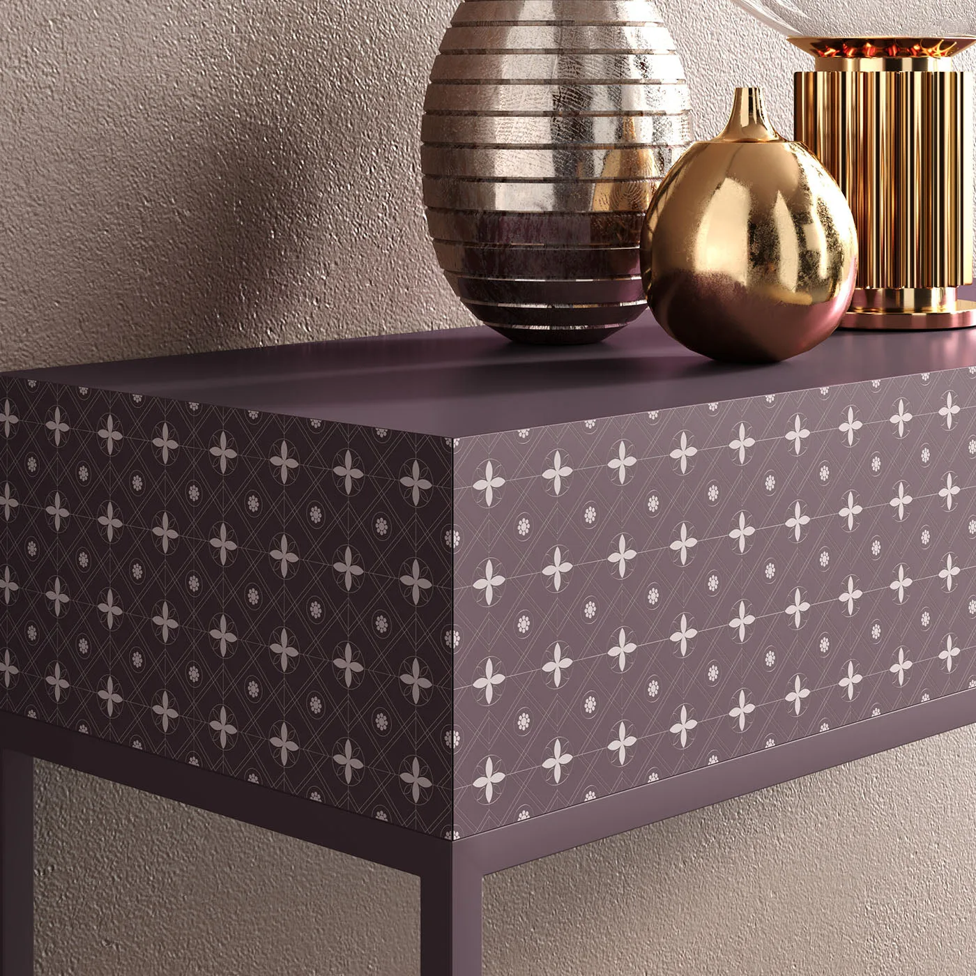 Tiles Grey Rose Console