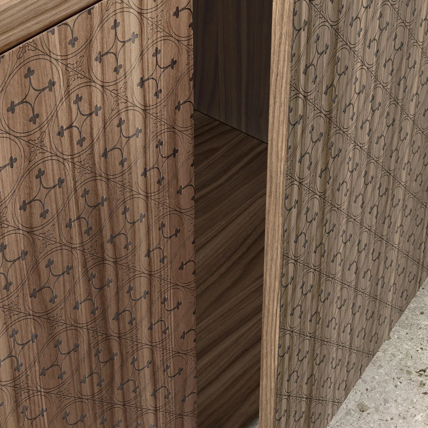 Tiles Canaletto Walnut Sideboard