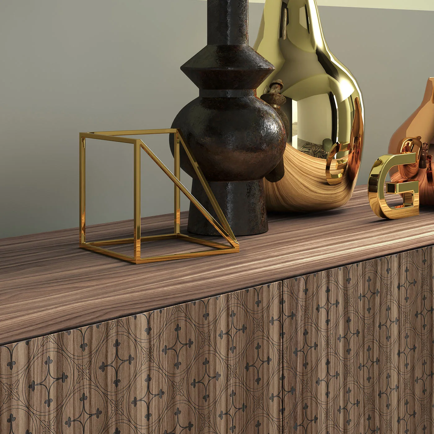 Tiles Canaletto Walnut Sideboard