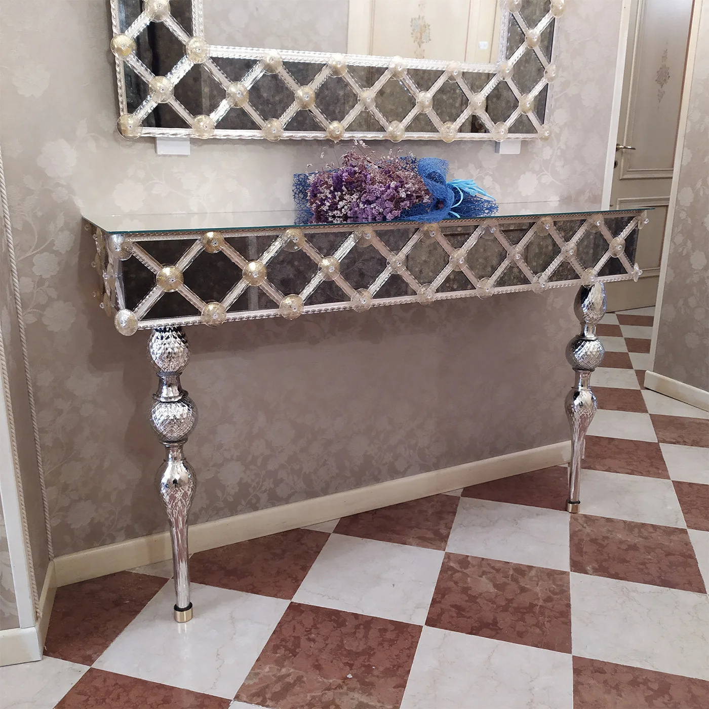 Torcello Murano Glass Console
