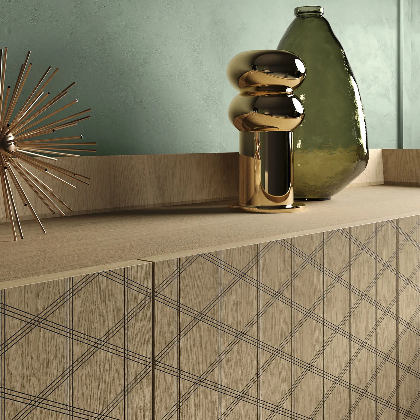 Trame 58 B2 Criss crossed Sideboard