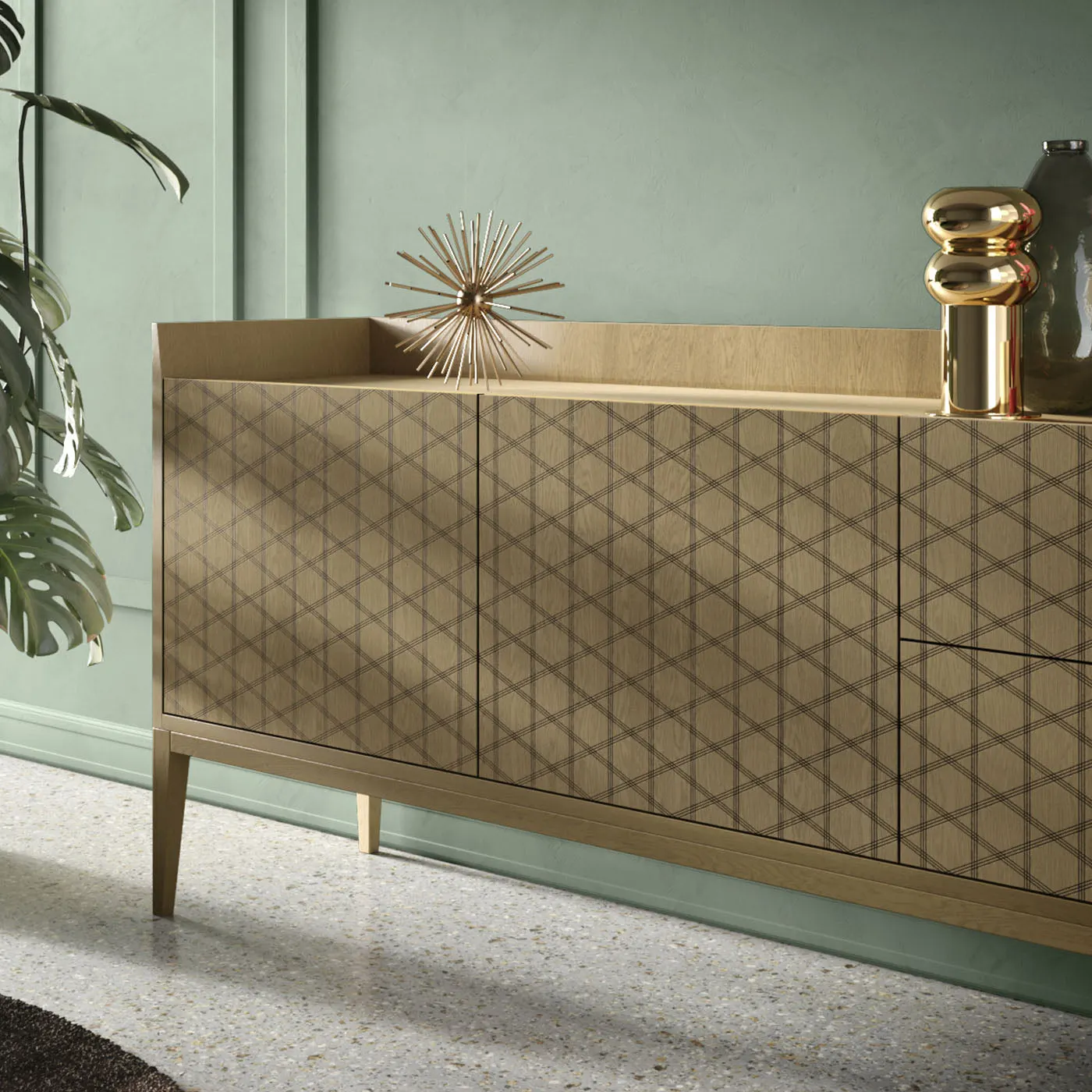 Trame 58 B2 Criss crossed Sideboard