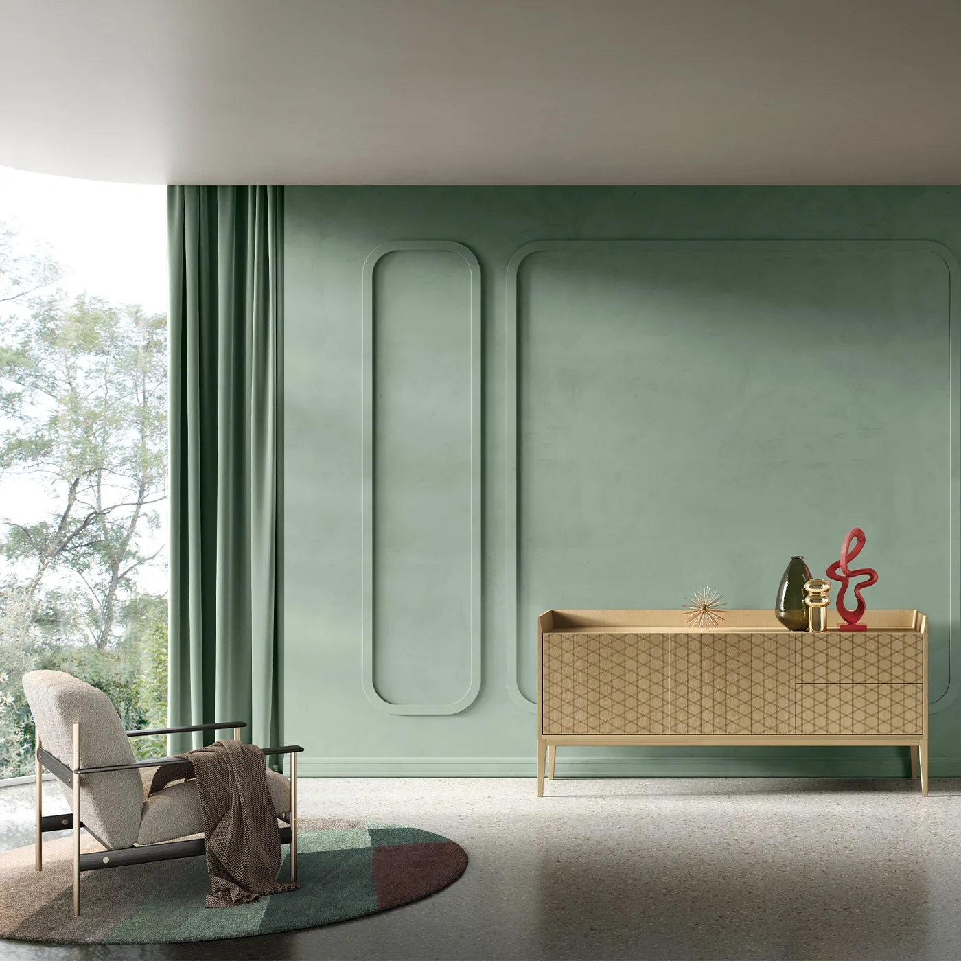 Trame 58 B2 Criss crossed Sideboard