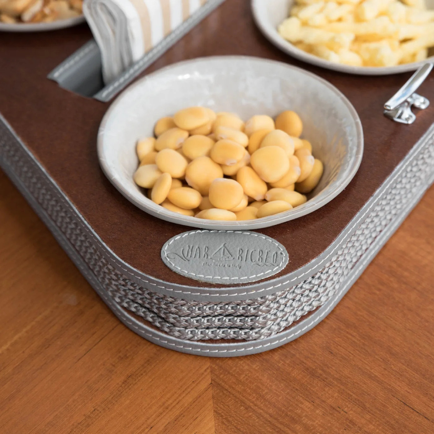 Triangular Gray Caddy Tray