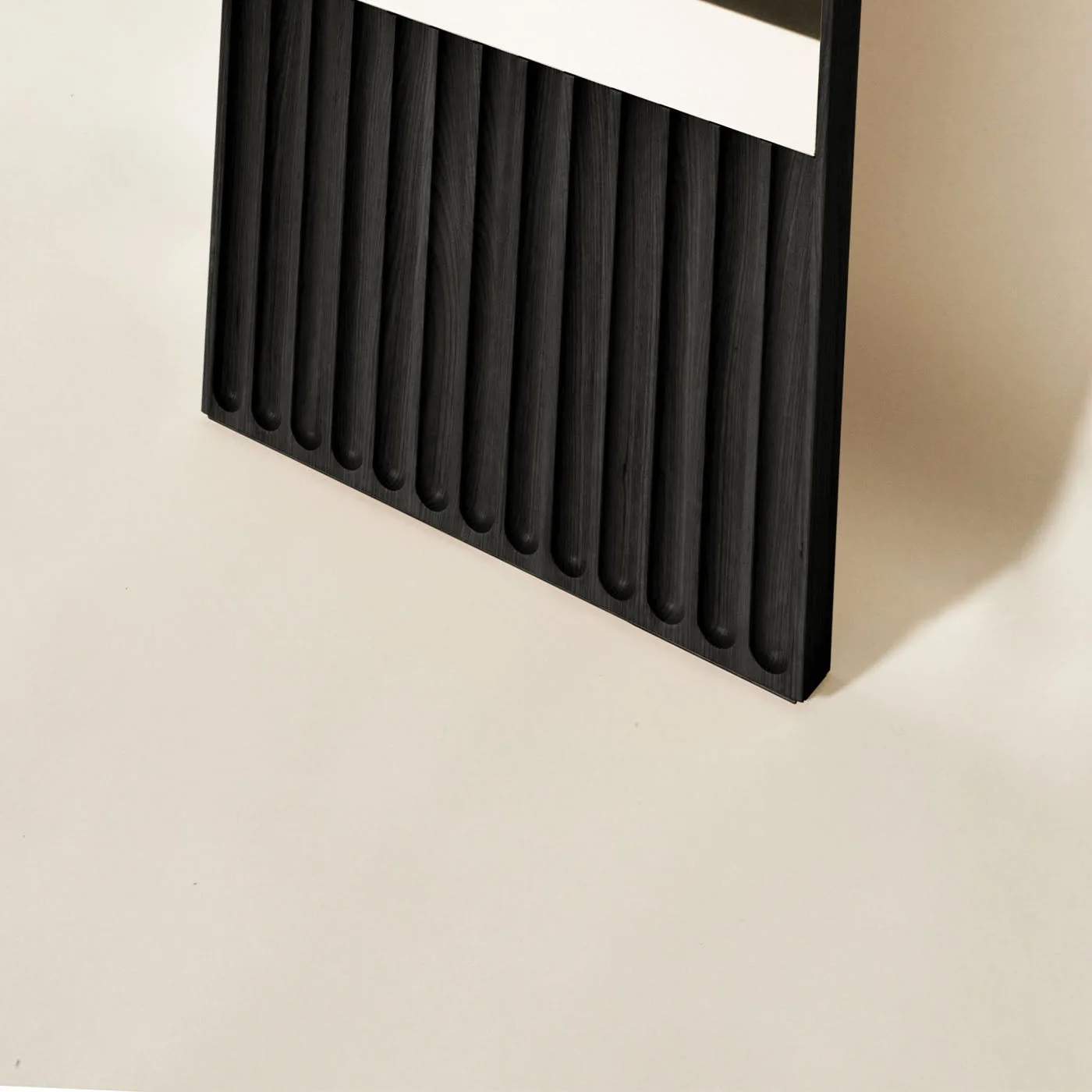 Tutto Sesto Rectangular Black Ash Wood Floor Mirror