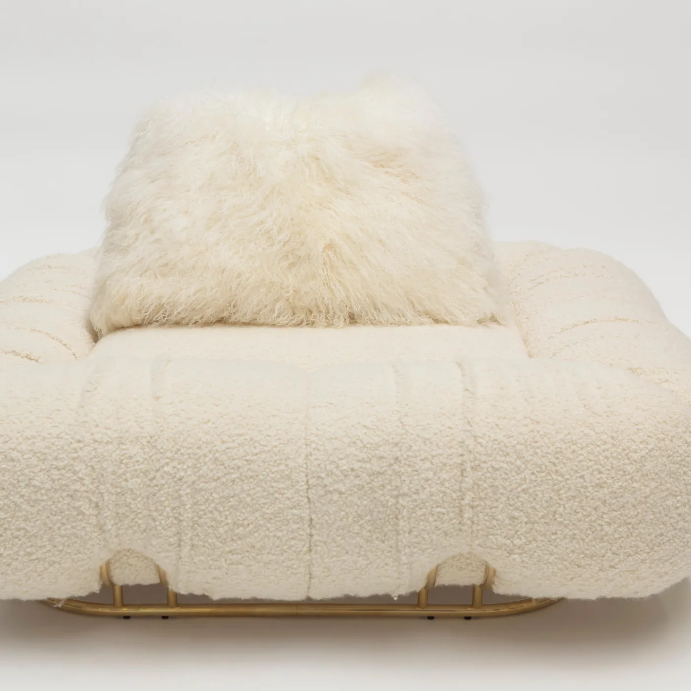 Unique Marshmallow Wool Ottoman by Draga & Aurel