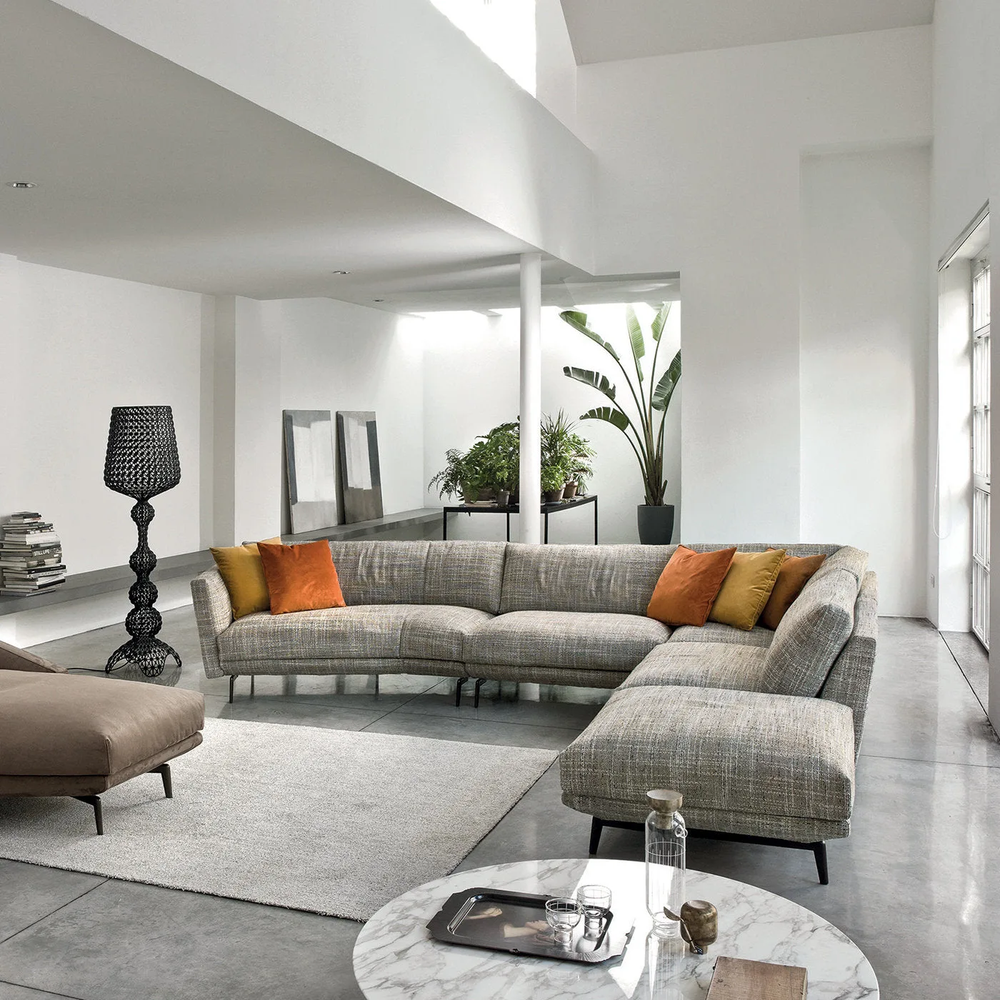 Urban Beige 5-Seater Corner Sofa by Marconato & Zappa