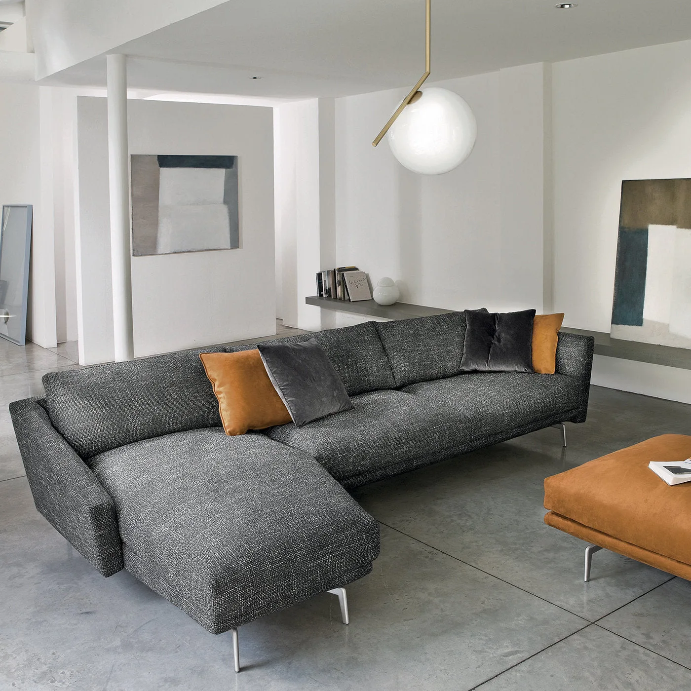 Urban Gray Sectional Sofa by Marconato & Zappa