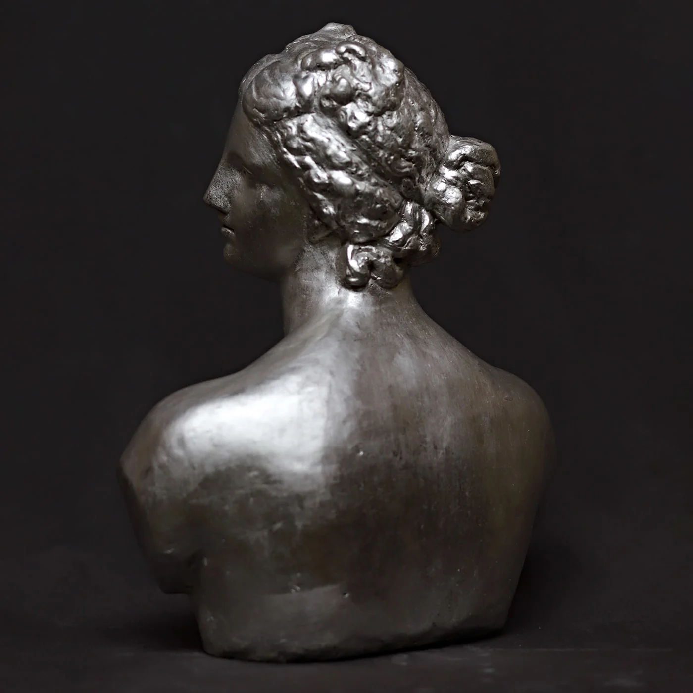 Venere De Medici Silvery Plaster Sculpture