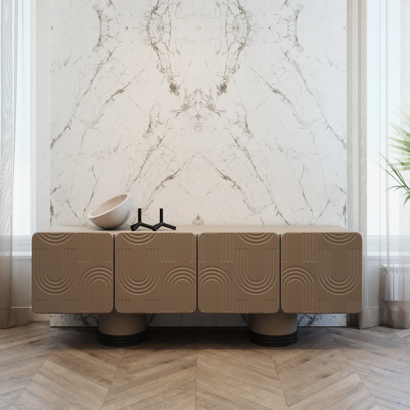 Venus G Greige Sideboard