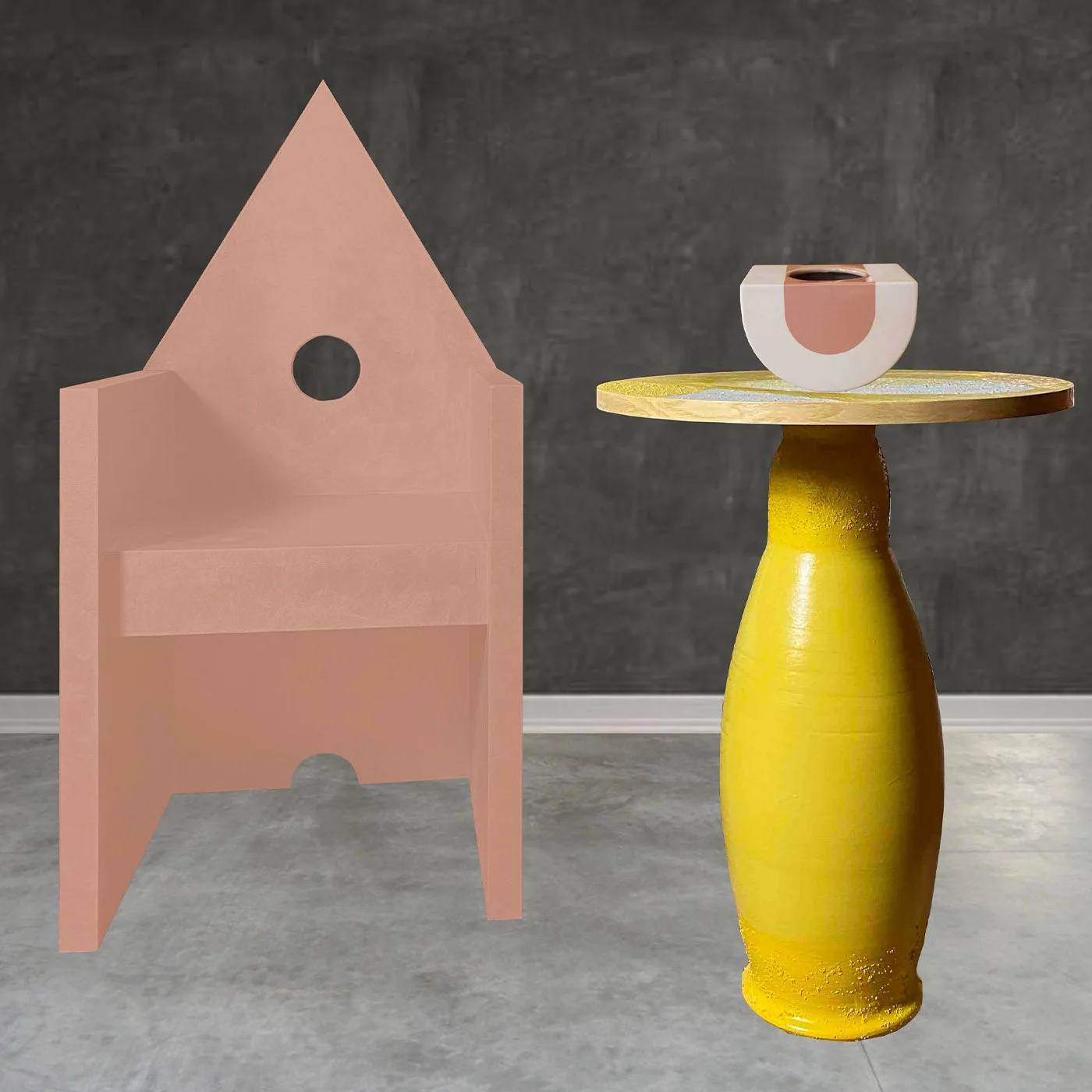 Vescovina Red Lounge Armchair by Lanfranco Benvenuti