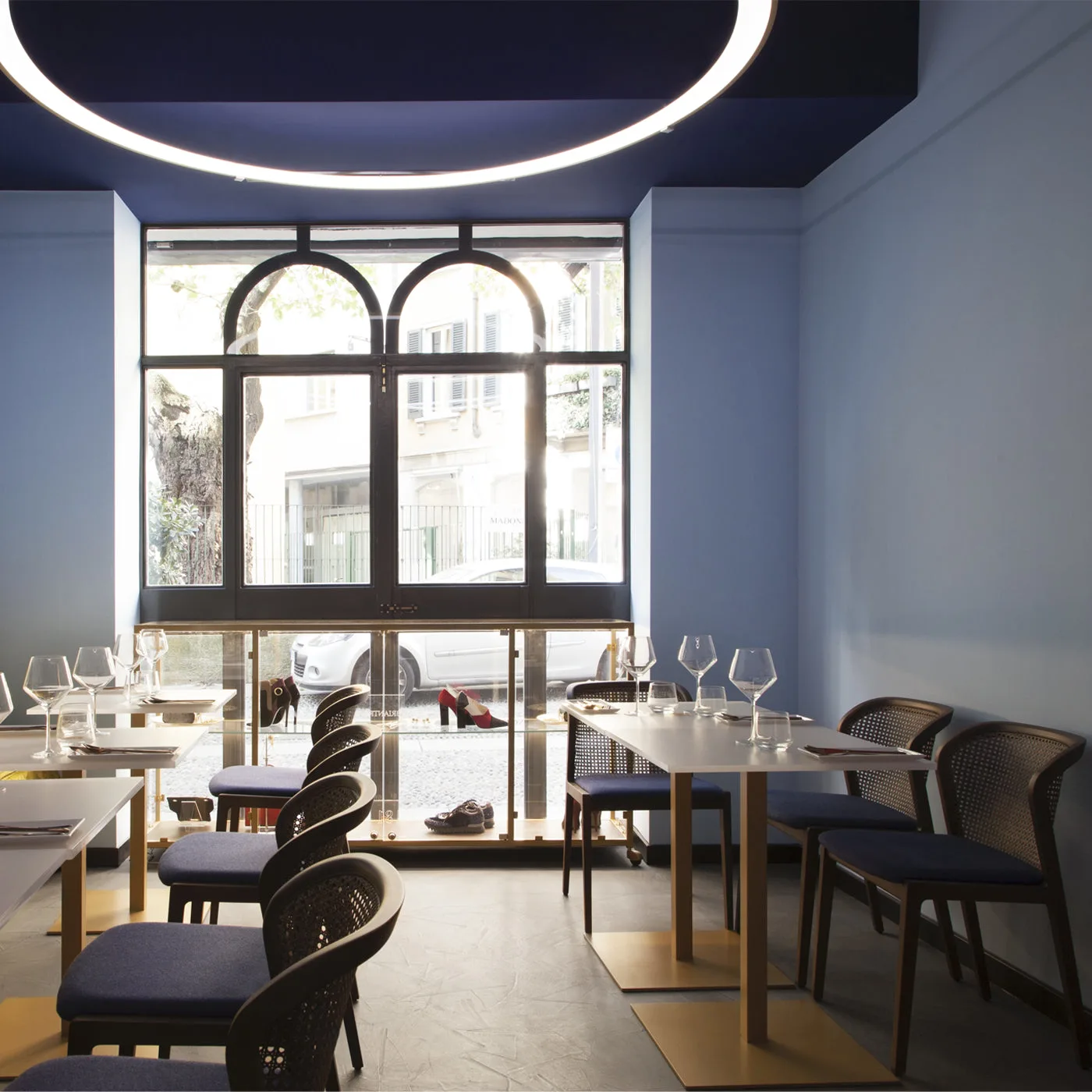 Vienna Straw and Natural Beech Greige Wingback Chair