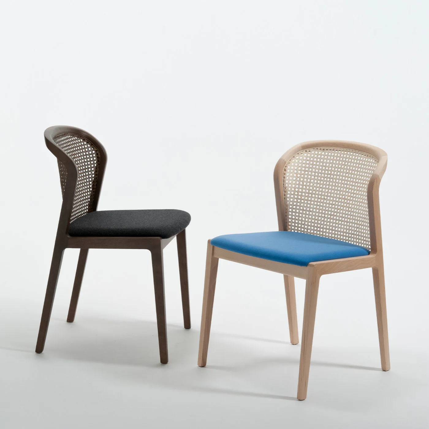 Vienna Straw and Natural Beech Wool Black Chair