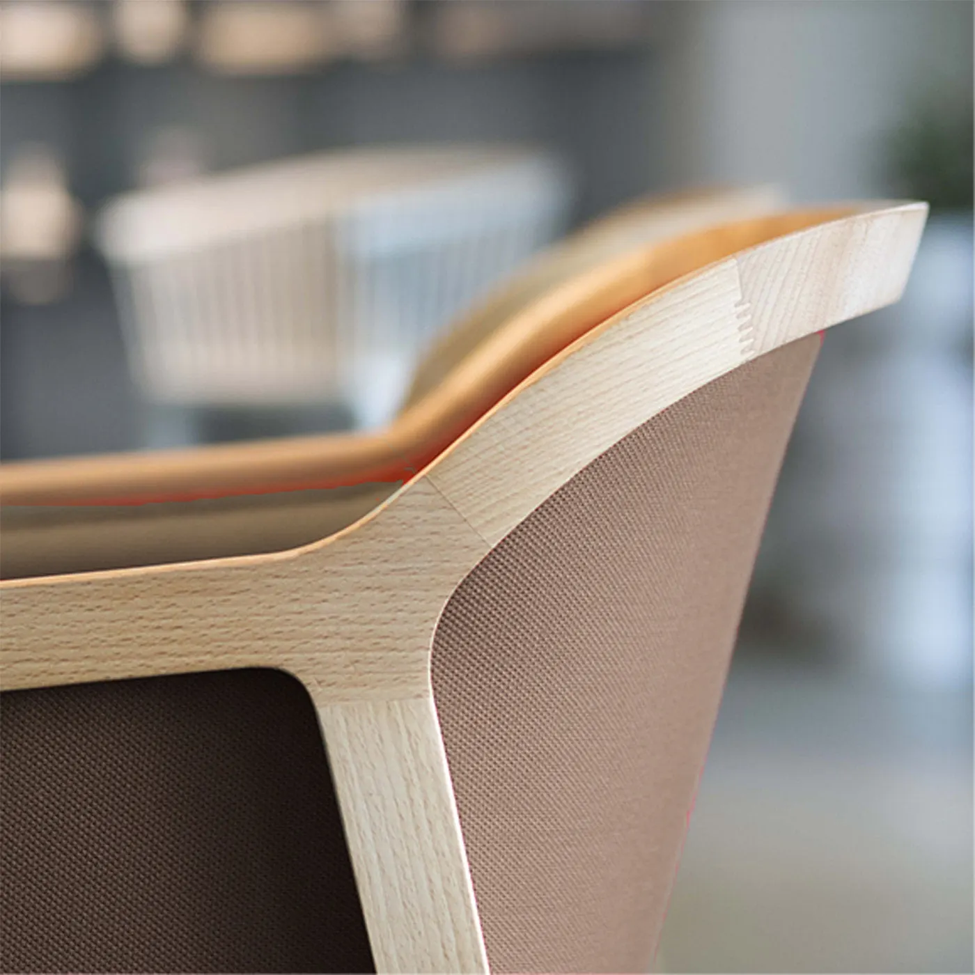 Vienna Topia Stone Gray Wool Dining Chair