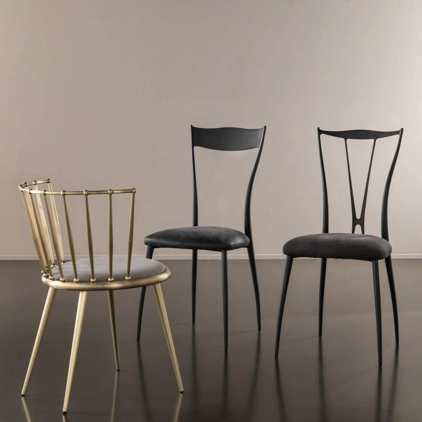 Vilma New Iron Chair Open Back