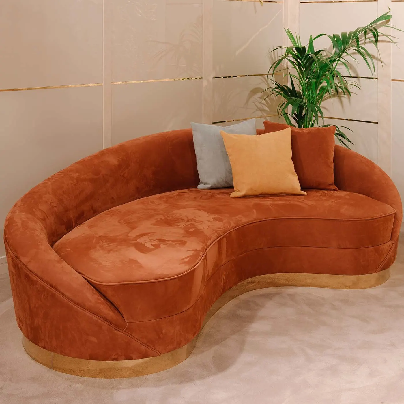 Wavy Curved Sofa By Pino Vismara