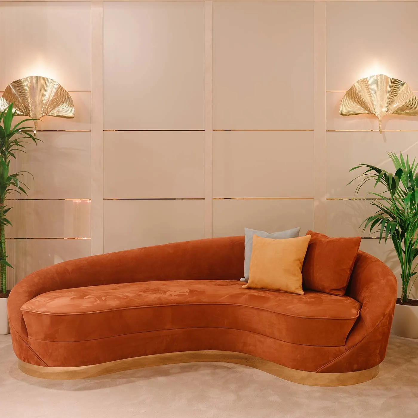 Wavy Curved Sofa By Pino Vismara