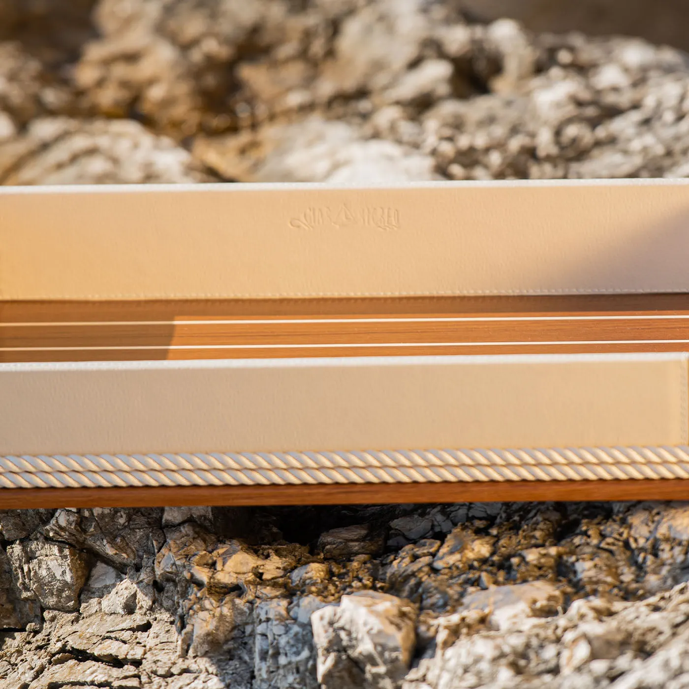 Xl Rectangular Beige Tray 1