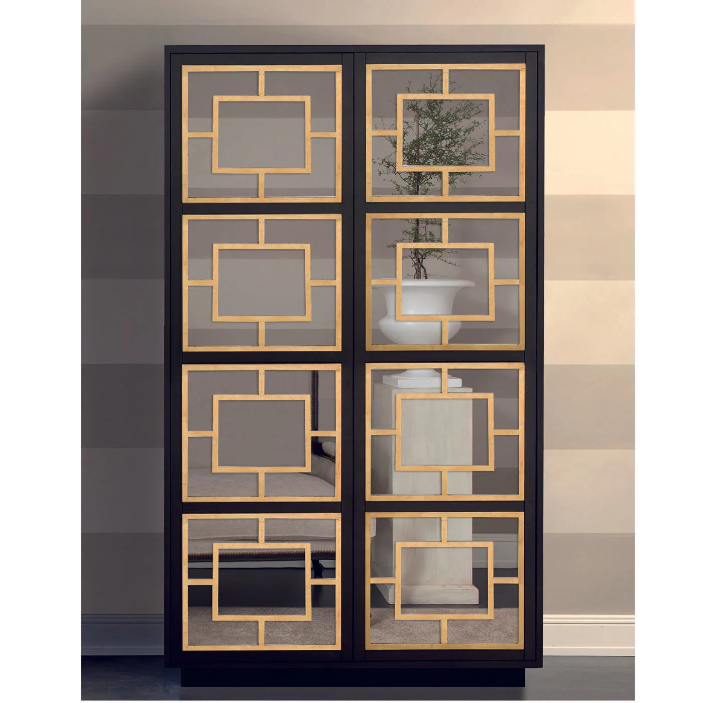 Zoe Cabinet With Mirror And Plinth Base