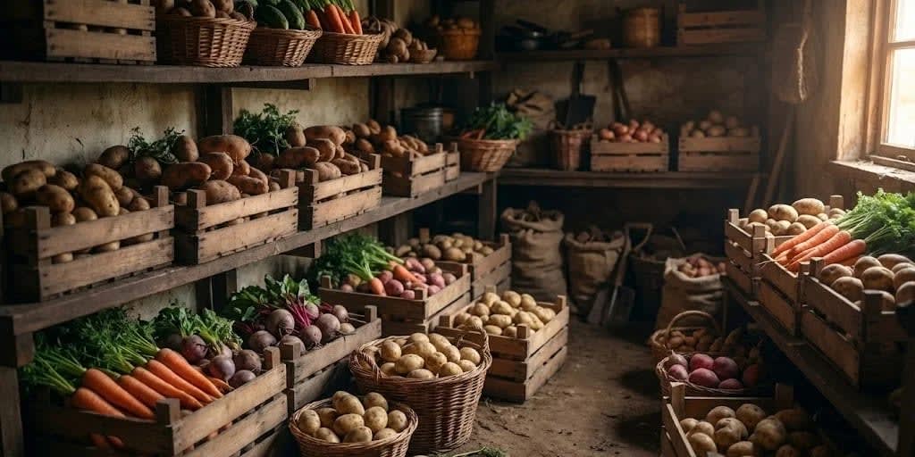 Bulvių ir šakniavaisių sandėliavimas žiemai