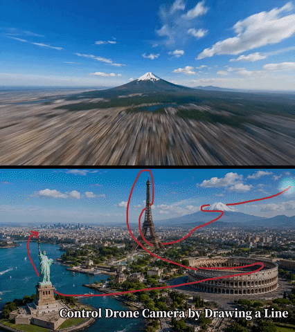 Draw your flight path AI cinematic workflow demo