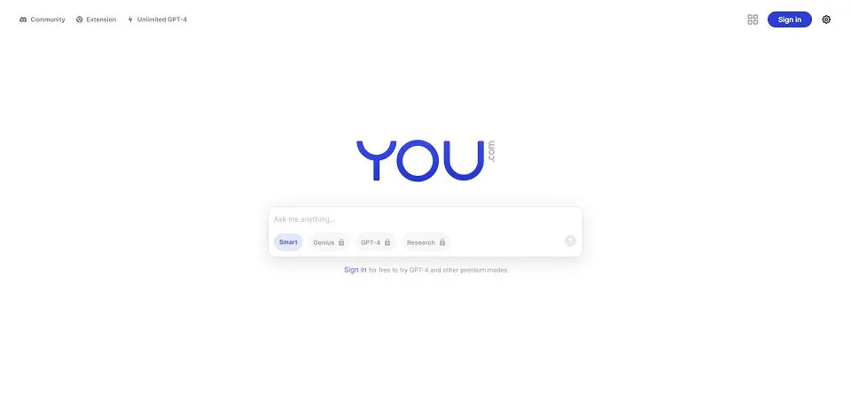 You landing page