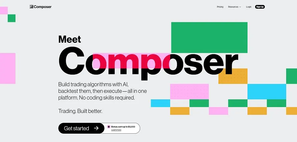Composer landing page