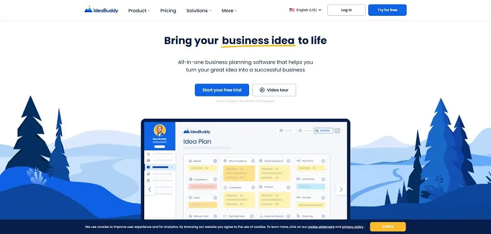 Ideabuddy landing page