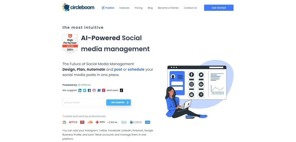 Circleboom landing page