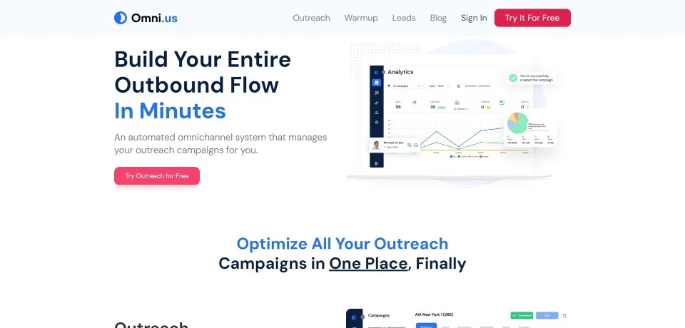 Omni landing page