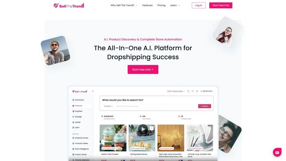 Sell The Trend landing page