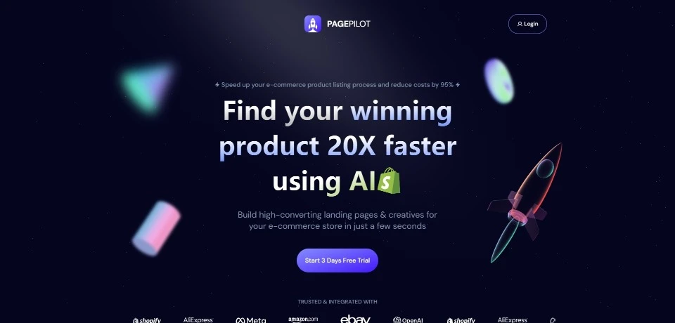 Page Pilot AI landing page