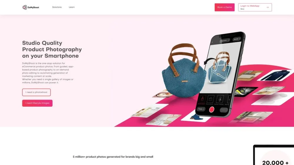 DoMyShoot landing page