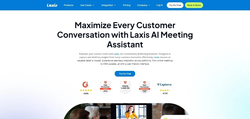 Laxis landing page