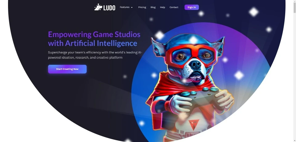 Ludo landing page