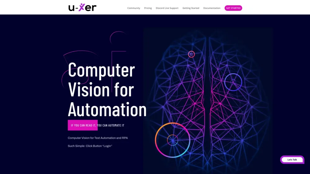 U-xer landing page