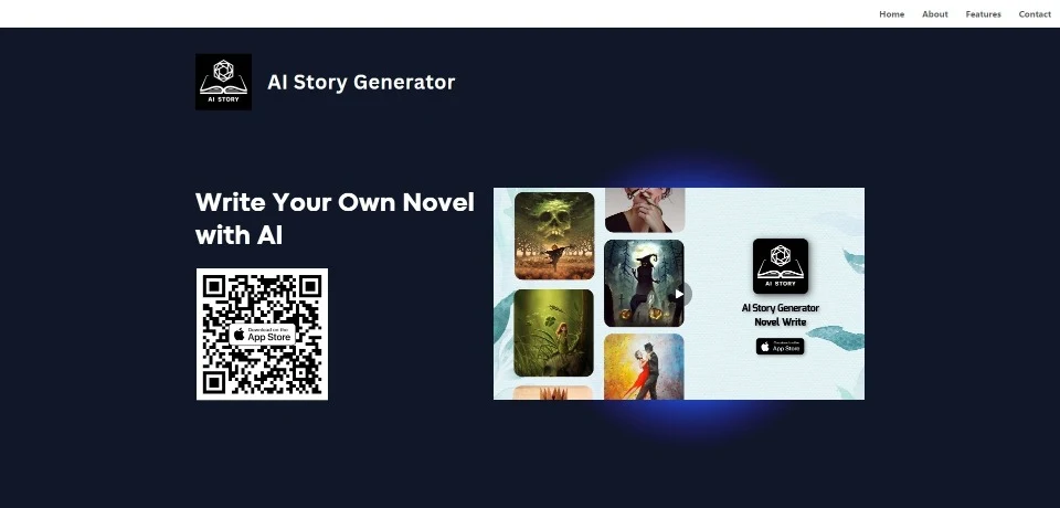 AppIntro's AI Story Generator landing page