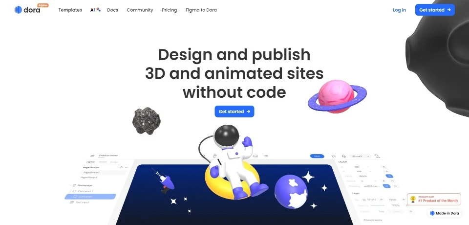 Dora landing page